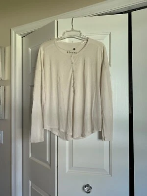 Nuevo con etiquetas Top Kensie Beige Manga Larga Talla S Foto 1 de 3