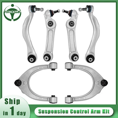 Front Upper Lower Control Arms Kit Driver Passanger Side 6pc For BMW 528i 535d - Imagem 1 de 4