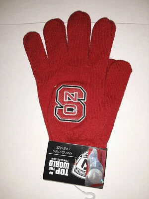 Guantes de punto NC State Wolfpack oficiales NCAA talla única de Top of the World Foto 1 de 2