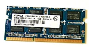 Elpida EBJ21UE8BDS1-DJ-F 2GB 2Rx8 PC3-10600S DDR3 Memory RAM - HP 598856-001 USA - Picture 1 of 2
