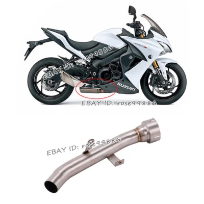 Sistema de escape tubo de enlace medio sistema de escape para motocicleta Suzuki GSXS1000 GSXS1000F 2015-2023 Foto 1 de 4