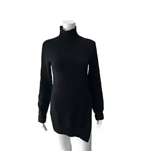 Jil Sander Black Asymmetric Knit Jumper Sweater Size 32/US 0 - Picture 1 of 7