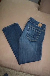 American Eagle Artist Crop Low-Rise Dark Stretch Jeans Damen Gr. 2 R - Bild 1 von 11