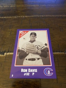 Ron Davis 1990 Police Columbus Clippers #9