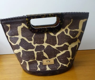 BOLSO ELAINE TURNER GABBY JIRAFA RAFIA/CUERO Foto 1 de 4