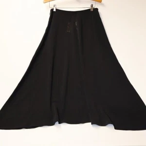 Madewell Asymmetric Drapey Midi Skirt True Black Size 2 Full skirt - Picture 1 of 16