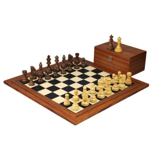 Palisander Chess Set 20 Inch with Weighted Sheesham Staunton French Knight Chess - Picture 1 of 10