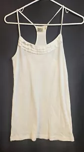 Mujer Marca + Modelo Talla M - Camiseta sin mangas blanca delgada sin mangas con volantes - JM - Imagen 1 de 4