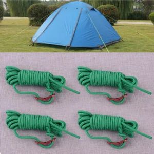 4x 4M 4mm Guy Line Ropes Tent Camping Cord Line Festival Rope Guyline - Picture 1 of 5