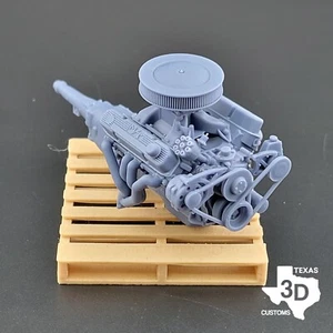 Mopar Single Plane Intake 440 RB model engine resin 3D printed 1:24-1:8 scale - Picture 1 of 3