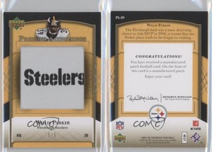 2007 UD Premier Stitchings Draft/Team Logos Gold /5 Willie Parker #PS-89