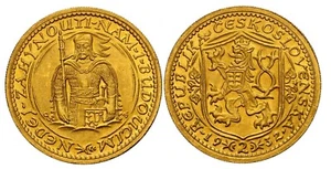 CZECHOSLOVAKIA - CZECH REP , GOLD 2 DUCATS 1932 - NGC MS 63 , RARE2 - Picture 1 of 3