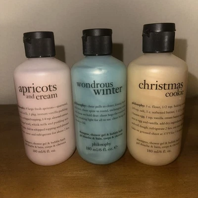 PHILOSOPHY 3-IN-1 Christmas Gift Set of 3 Shampoo Body Wash Bubble Bath 6 Fl oz - Image 1 of 4