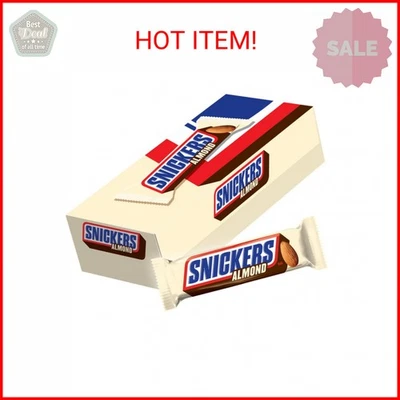 SNICKER Caramelo Almendra Leche Chocolate Barras Paquete a Granel, 1.76 OZ Barras (Paquete de 24) Foto 1 de 2
