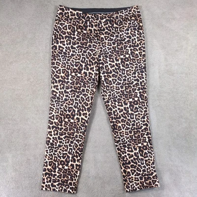 A.N.A лодыжки узкие брюки женщин 10 многоцветный леопардовый принт - Изображение 1 из 4