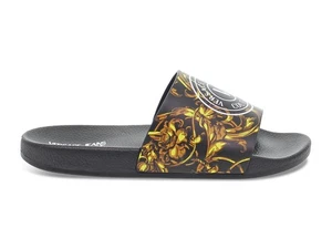Sandalias planas Versace Jeans Couture SQ5 NO en goma negra - Zapatos para mujer - Imagen 1 de 5