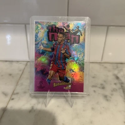 2022 Topps Finest FTM-2 Ronaldinho The Man FC Barcelona - Image 1 of 2