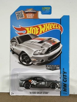 Hot Wheels HW City ‘10 Ford Shelby GT500 Zamac 2015 HTF - Image 1 of 4