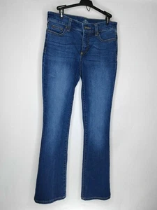 Pantalones de mezclilla elásticos St Johns Bay para mujer talla 4 desgastados diseño bootcut diseño de 5 bolsillos - Imagen 1 de 4