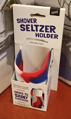 Nuevo Soporte para Ducha Seltzer de 30 vatios Soporte para Bebidas de Silicona Rojo, Blanco y Azul Foto 1 de 4