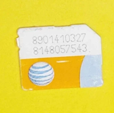 *USED* AT&T MICRO SIM CARD RESTORING TEST CELL PHONE BYPASS UNLOCK UNLOCKING - Image 1 of 2