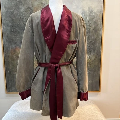 Chaqueta/bata de fumar estilo Hugh Hefner Royal Robes vintage Foto 1 de 4