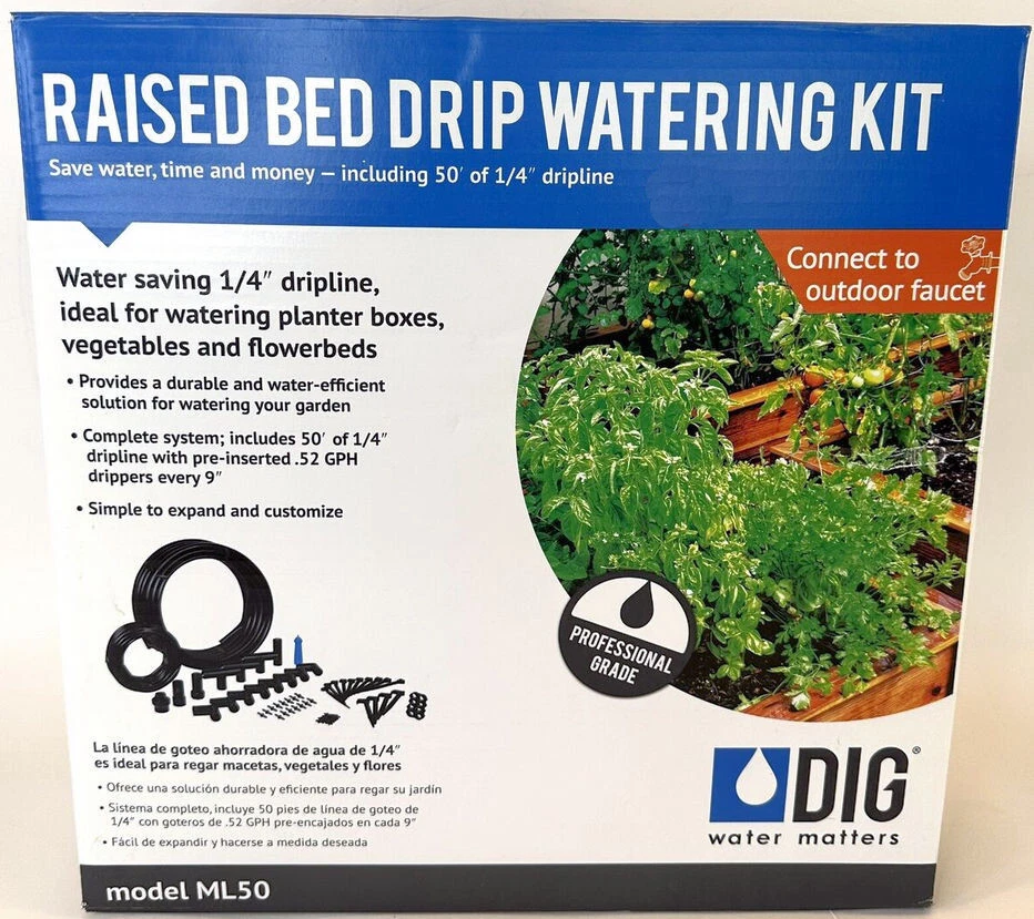 DIG ML50 Raised Bed Drip Irrigation Watering Kit