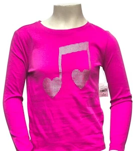 Camiseta GAP Niñas Cerise Rosa Gap Music Note Manga Larga Algodón Pequeña Precio de venta sugerido por el fabricante 10,99 GBP - Imagen 1 de 5