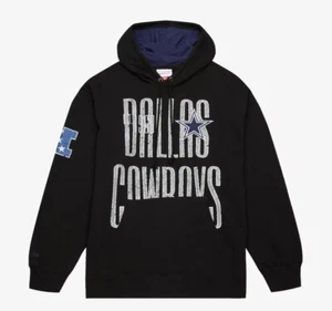 Men's Black Dallas Cowboys Team OG Fleece Pullover Hoodie. Mitchell & Ness NWT - Picture 1 of 5