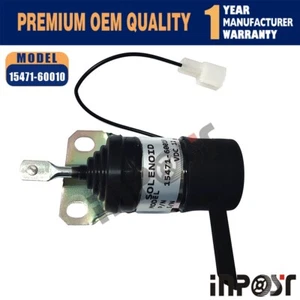 New Stop Solenoid For Kubota B1550 B1750 B20 B2150 B9200 12V 15471-60010 - Bild 1 von 6