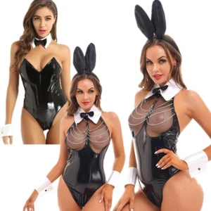 Sexy Woman's Bunny Costumes Role Play Cosplay Bodysuit Halloween Party Uniforms - Picture 1 of 25