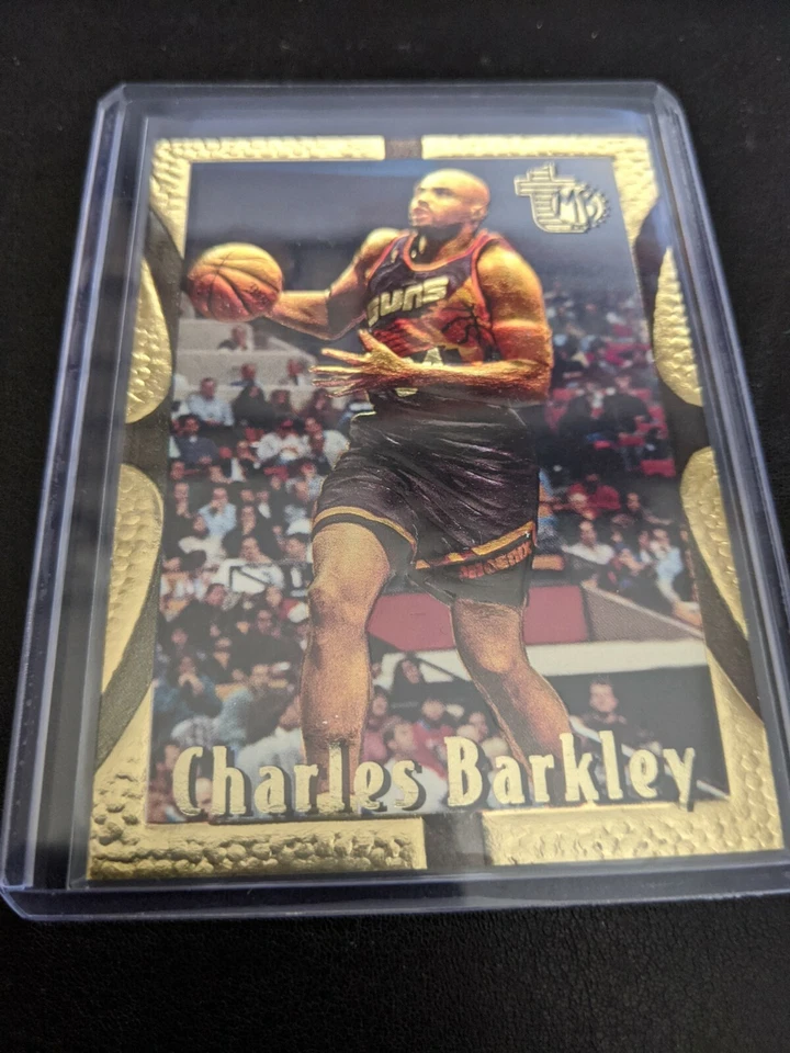 1994-95 Topps Embossed Golden Idol Charles Barkley #74 HOF PACK FRESH GEM MINT - Image 1 of 2