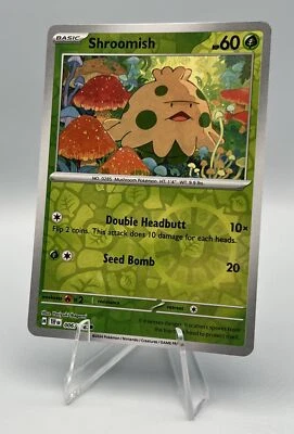 006/162 Shroomish - SV05 Temporal Forces - Reverse Holo NM Pokemon - Image 1 of 4