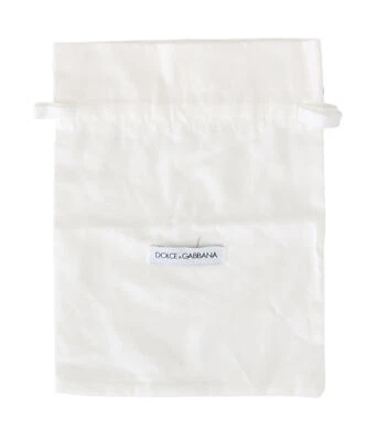DOLCE & GABBANA Dustbag Cover Bag Cotton White Drawstring Small 27cm x 20cm - Image 1 of 4