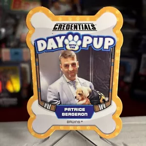 2023-24 Upper Deck Credentials Patrice Bergeron RARE Day Pup SSP 1:167 ⭐️ MINT - Picture 1 of 2