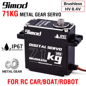 9imod High Torque 71KG 8.4V Digital Brushless Servo HV für 1/8 1/10 RC Autos - Bild 1 von 15