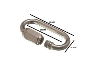 Quick Link Chain Repair Shackle 4mm 5/32 BZP ZP Pack Size 12 - Picture 1 of 1