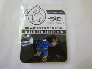 Fallout Vault-Tec VBotM Vault Boy Pin of the Month #10 Ninja perk Bethesda - Picture 1 of 4