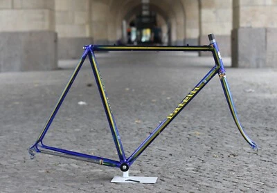 Patelli Super Corsa Frame / 56 cm / Columbus / Blue Yellow Campagnolo Bologna - Bild 1 von 4