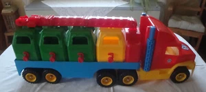Müllcontainer Transporter Müllabfuhr großes Fahrzeug WADER - Bild 1 von 6