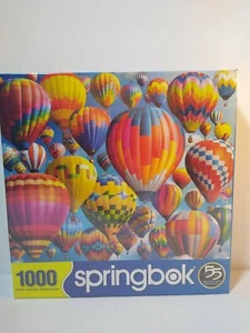 Jigsaw Puzzle Balloon Fest 1000 Piece Springbok Hot Air Balloons  - Picture 1 of 3