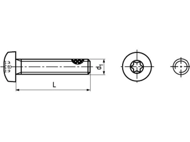 Iso 14583 Vite a Testa Cilindrica, Tuflok Fleck Antiaderente, Acciaio Inox A2 - Immagine 1 di 1