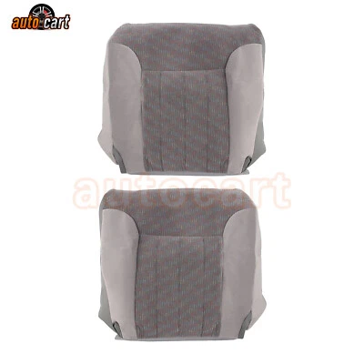 Par de cubiertas de asiento delanteras inferiores gris tela para Dodge Ram 1500 2500 3500 1994-1997 Foto 1 de 4