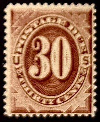 US #J20 30c POSTAGE DUE MINT MOGNH cv $625 - Image 1 of 2