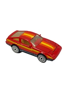 Matchbox Nissan 300 ZX Turbo Rosso Diecast Auto Giocattolo 1986 Vintage - Foto 1 di 5