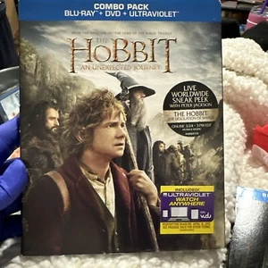 The Hobbit An Unexpected Journey 3 Disc Set- Blu-ray- DVD Special Features - Picture 1 of 2