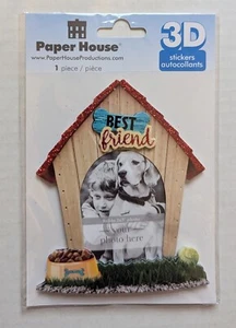 Dog Puppy Pet Photo Frame 3D Scrapbooking Sticker by Paper House - Picture 1 of 3
