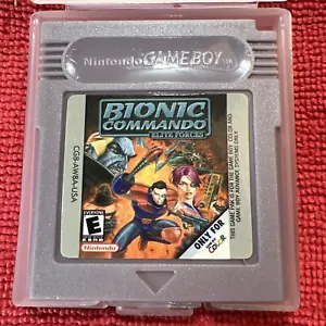 ð¥Nintendo Bionic Commando Elite Forces GBA GBC Gameboy Color LIMITED RUN TESTED - Picture 1 of 10