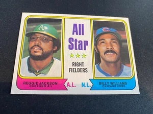 1974 TOPPS BASEBALL #338 ALL-STAR RIGHT FIELDERS! REGGIE JACKSON! $1 SHIPPING!! - Picture 1 of 2