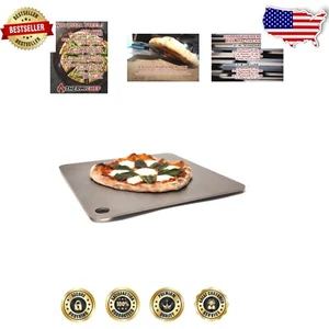 Crafted in the USA: 14"x20" Steel Pizza Plate for Authentic Oven Cooking - Picture 1 of 11